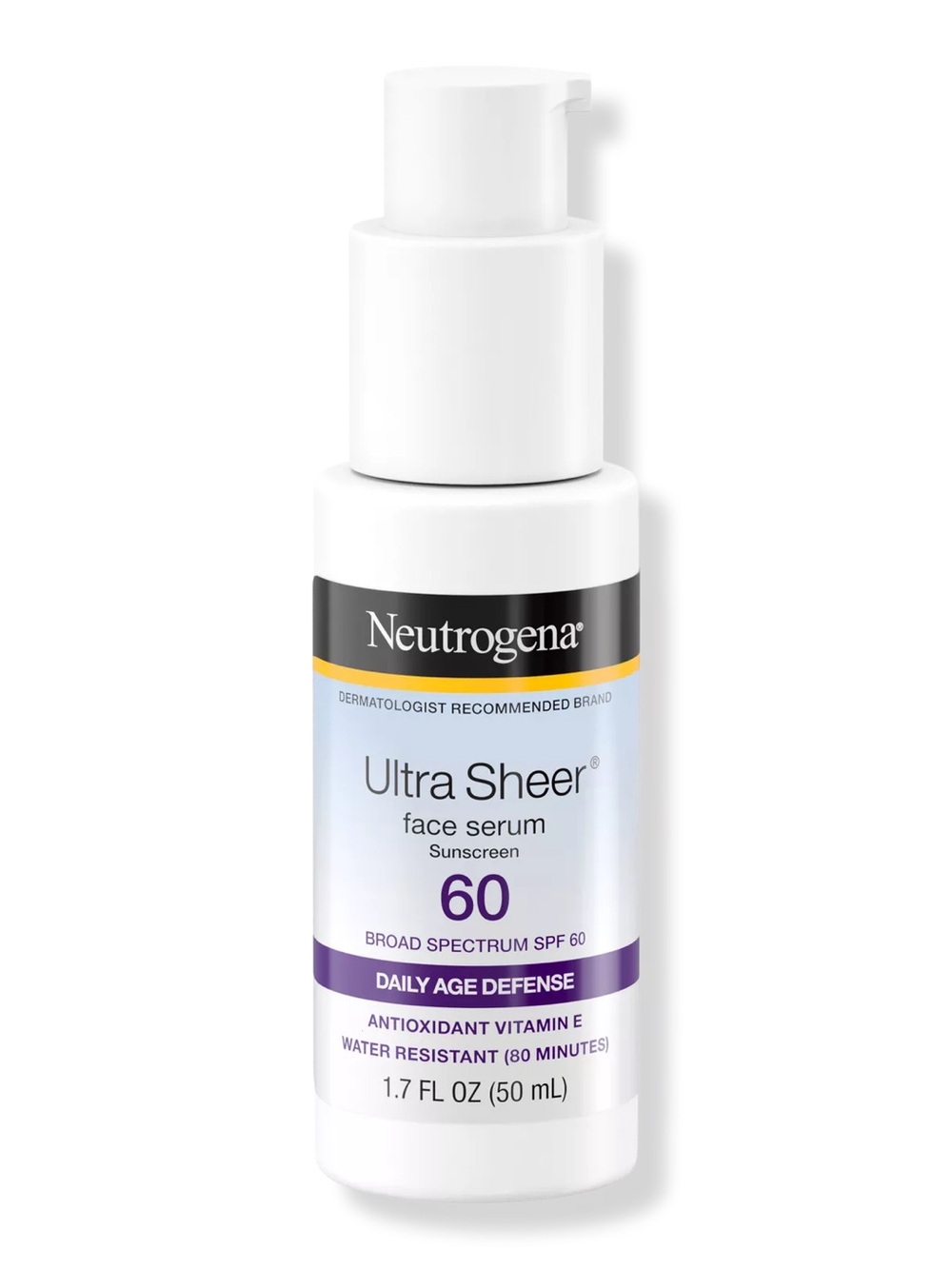 Neutrogena Ultra Sheer Moisturizing Face Sunscreen Serum - SPF 60+ - 1.7 fl oz